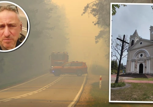 Śmigłowce lądowały na placu parafii. Proboszcz: wielka tragedia, modlimy się