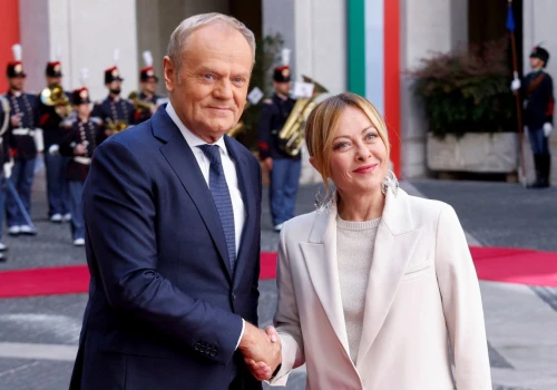 Tusk spotkał się z Meloni. 