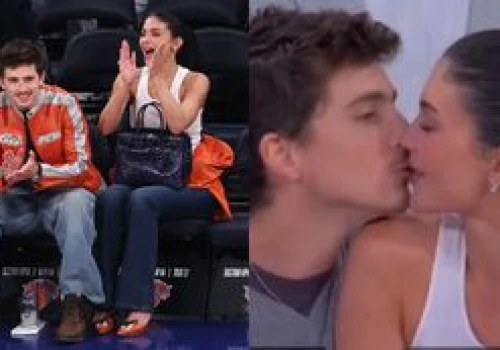Kylie Jenner i Timothée Chalamet prezentują NAMIĘTNY POCAŁUNEK na meczu. Kryzys zażegnany? (FOTO)