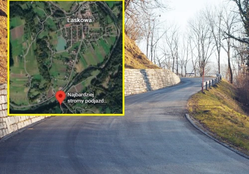 To najbardziej stroma droga w Polsce. Nie chcesz na nią trafić rowerem