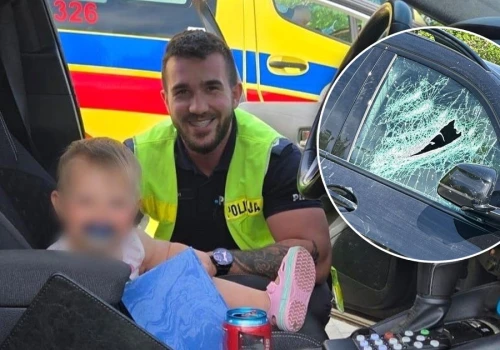 Dramatyczne chwile w Orzeszu. Wybili szybę, by uratować 1,5-roczną dziewczynkę
