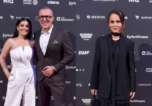 Cichopek w perłach, Kurzajewski z brązowymi akcentami. Sykut-Jeżyna na evencie z malutkim, stylowym dodatkiem