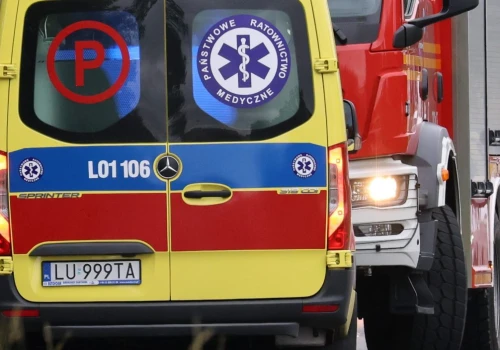 Zderzenie osobówki i ciężarówki na drodze krajowej nr 48 w Przytocznie. Ruch odbywa się wahadłowo