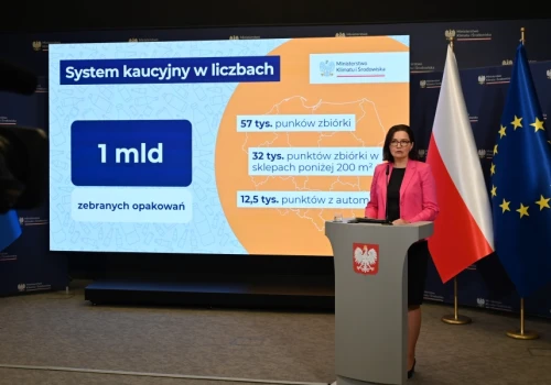 MKiŚ: system kaucyjny odzyskał 1 mld opakowań
