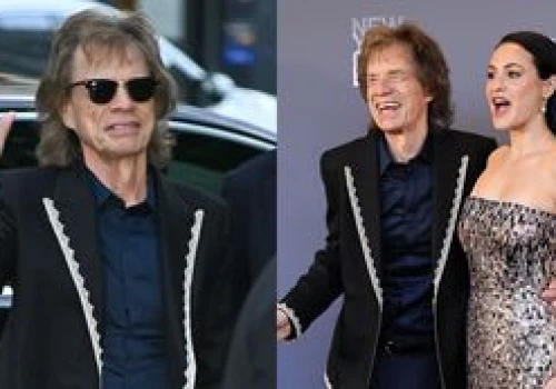 Jurny Mick Jagger szczerzy ząbki na gali u boku młodszej o 44 LATA ukochanej. Dorównuje mu energią? (ZDJĘCIA)