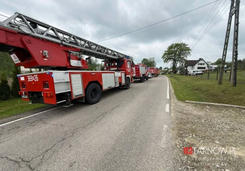 Jastrzębia: pożar szopy przy budynku mieszkalnym