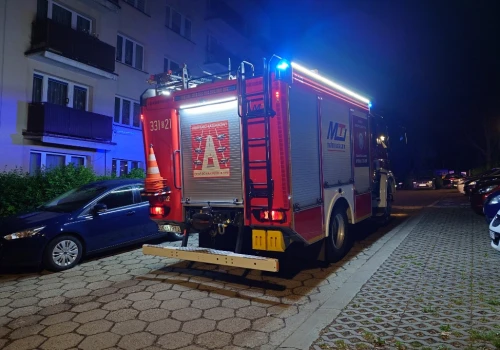 W nocy włączył się czujnik tlenku węgla. Powiadomiono operatora numeru alarmowego