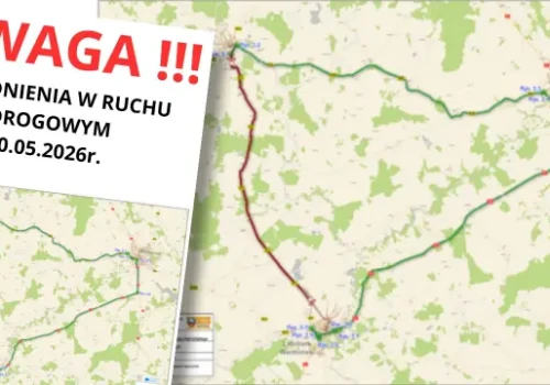 Droga DW 511 zamknięta! Biegacze na trasie Półmaratonu Ślimaka