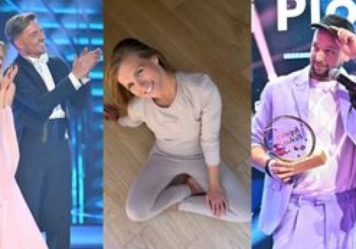 Agnieszka Kaczorowska siedzi na podłodze i podsumowuje ostatnie 1,5 roku. 