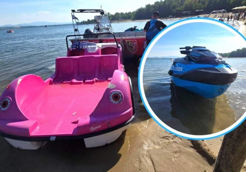 Niebezpieczny wypadek na Jeziorze Nyskim. Skuter uderzył w rower wodny