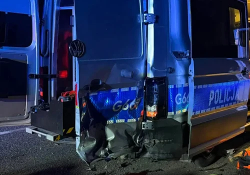 Szaleńczy rajd Ukraińca na A4. Staranował pojazdy służb