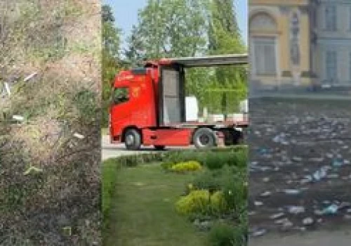 Tak po hucznej imprezie wyglądał teren przy pałacu w Wilanowie, gdzie bawili się celebryci (WIDEO)