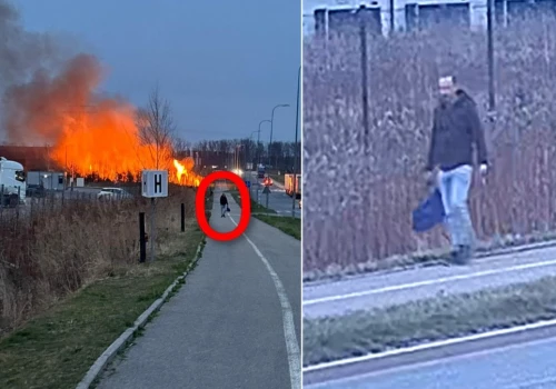 Podpalenie przy ul. Donnersmarcka w Zabrzu. Policja publikuje wizerunek