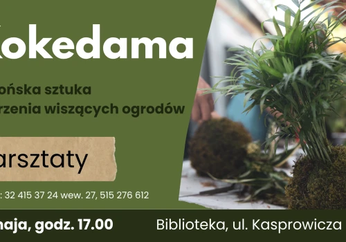 Kokedama - warsztaty tworzenia wiszących ogrodów w bibliotece. Ostatnie wolne miejsca!