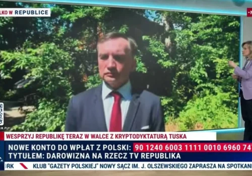 Ziobro zdradza szczegóły współpracy z Republiką: Uznałem, że łączenie tych dwóch ról jest zasadne