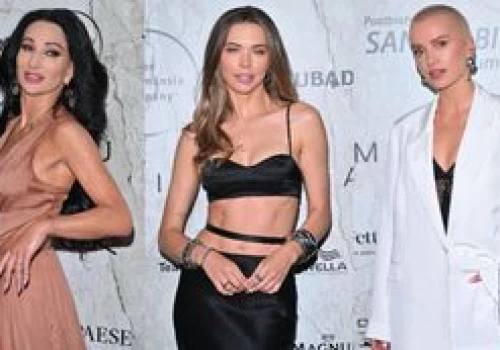 Sandra Kubicka z odsłoniętym brzuchem, Maffashion w bieli i elegancka Justyna Steczkowska zadają szyku na pokazie Zienia (ZDJĘCIA)