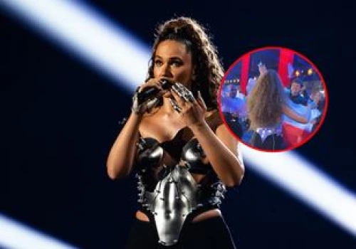 Nagrali, co zrobiła po występie. Pobiegła prosto do niego