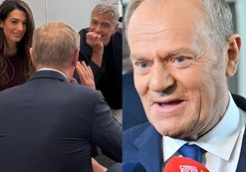 George Clooney przyleciał z żoną do Polski. Donald Tusk ujawnił, o czym z nimi rozmawiał