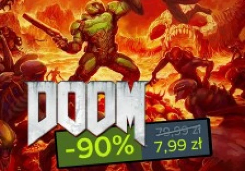 Piekielnie dobra promocja w sklepie Steam. Gra DOOM (2016) na PC za jedyne 7,99 zł!