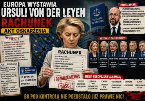 Europa wystawia Ursuli von der Leyen rachunek. Akt oskarżenia