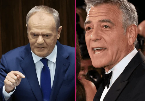 Tak George Clooney potraktował Donalda Tuska. 