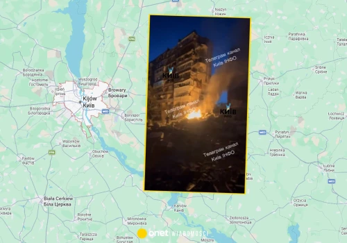 Zmasowany atak na Kijów. Płoną budynki mieszkalne