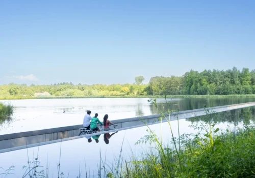 Przejazd przez wodę i korony drzew. Rowerowy raj w europejskim kraju