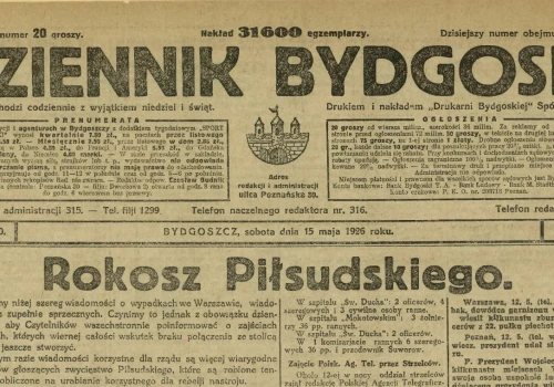 Przewrót majowy okiem mieszkańca Bydgoszczy