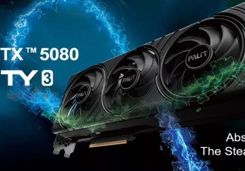 Palit GeForce RTX 5080 Infinity 3 Series: czarna obudowa i chłodzenie TurboFan 4.0