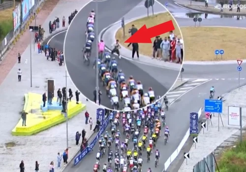 Skandaliczne sceny na Giro d'Italia. Kolarz nie wytrzymał i odepchnął fana