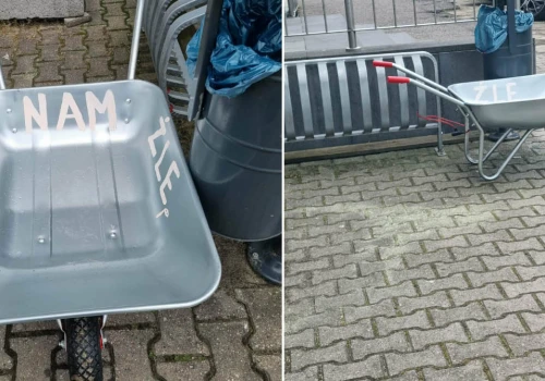 „Taczka dla zarządu”? Symboliczny gest pod ZGKiM w Policach