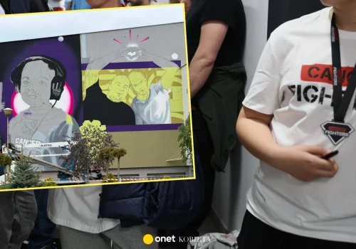 Symboliczny gest po zbiórce dla Cancer Fighters. Wzruszający mural na ścianie szkoły 11-letniej Mai