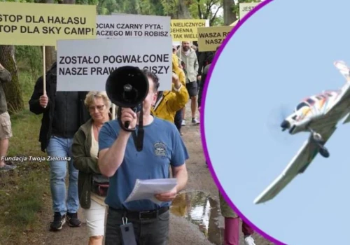 Samoloty i skoczkowie nad domami. Konflikt wokół lotniska
