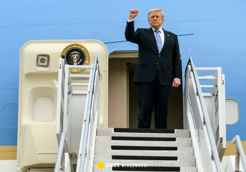 Donald Trump wrócił z Chin do USA. 