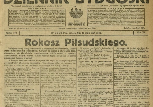 Bydgoszcz była lojalistyczna i nie przepadała za Piłsudskim