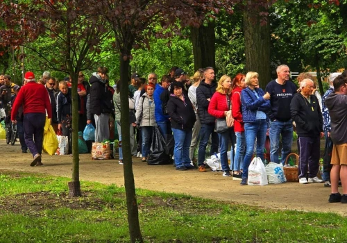 Rekordowa kolejka po lawendę. Mieszkańcy tłumnie ruszyli do Parku Miejskiego
