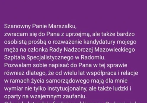 Darmowa lekcja OPSEC od pani radnej PSL. Pomyliła się i zamiast napisać na priva do marszałka, puściła to na publicu na FB