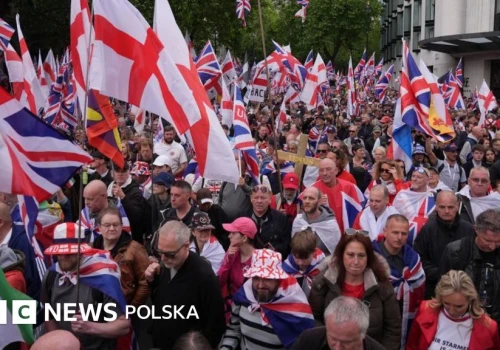 Dziesiątki tysięcy ludzi przybywają do Londynu na rywalizujące protesty