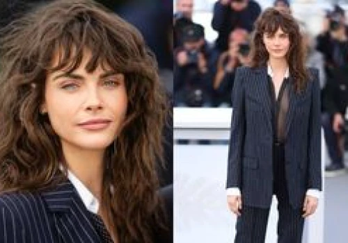 Odmieniona Cara Delevingne zachwyca w Cannes. Modelka zafundowała sobie METAMORFOZĘ (ZDJĘCIA)