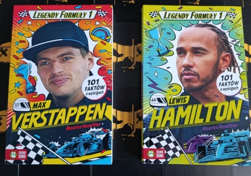 Recenzja książek Legendy Formuły 1. Lewis Hamilton i Max Verstappen