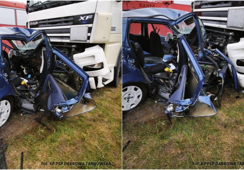 Tragiczny wypadek w powiecie Dąbrowskim. Nie żyją trzy osoby