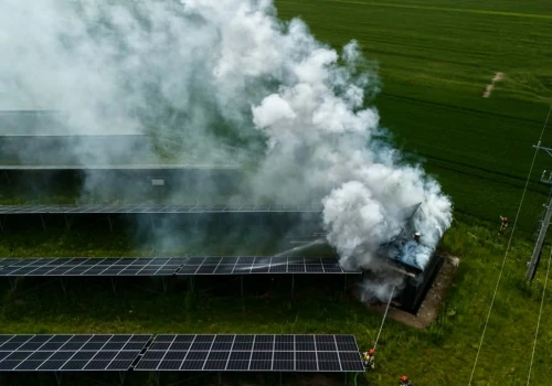 Pożar instalacji fotowoltaicznej