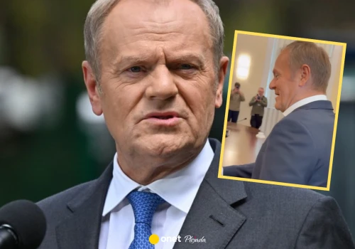 Niespodziewana wymiana zdań Donalda Tuska ze zwiedzającym. 