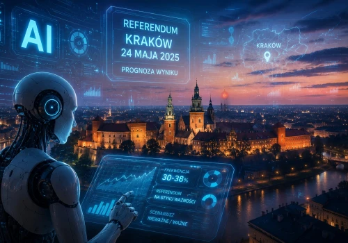 Tydzień do referendum w Krakowie. AI prognozuje wynik referendum w Krakowie.