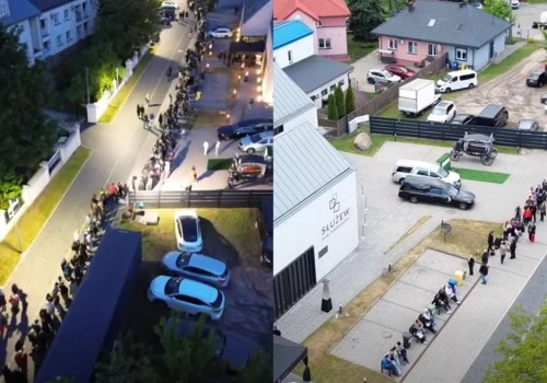 Stali na Ursynowie długimi godzinami, by wejść do zakładu pogrzebowego. 