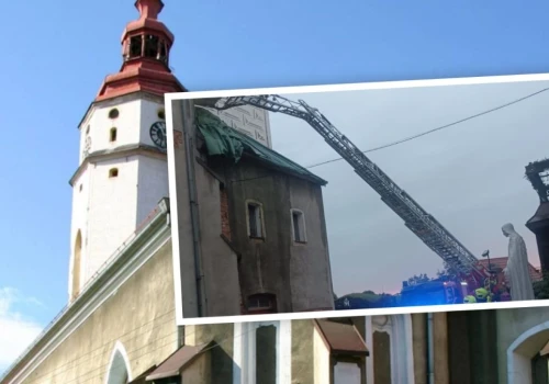 Ulewa nad Opolszczyzną. Strażacy ratowali zabytkowy kościół w Białej