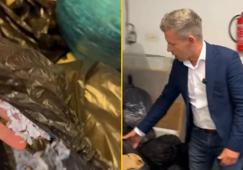 Worki pełne zniszczonych dokumentów i materiały Fideszu. Magyar żąda śledztwa
