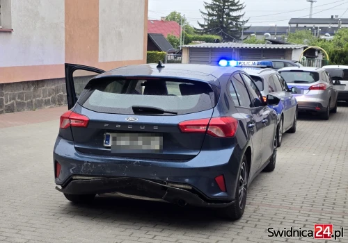 Kolizja trzech aut na Westerplatte
