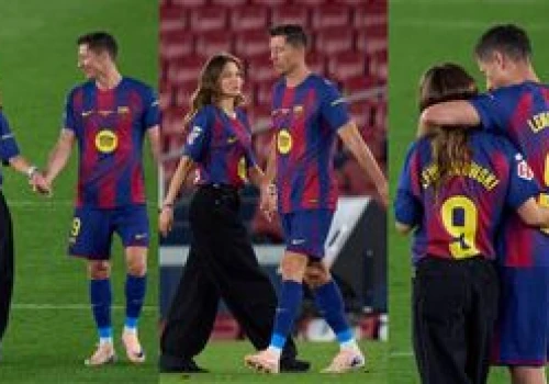 Lewandowscy uchwyceni przez paparazzi na pustym Camp Nou. Wzruszające chwile po pożegnalnym meczu Roberta (ZDJĘCIA)