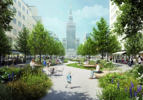 Wielka metamorfoza w centrum Warszawy. Zniknął podziemny przejazd, pojawił się deptak